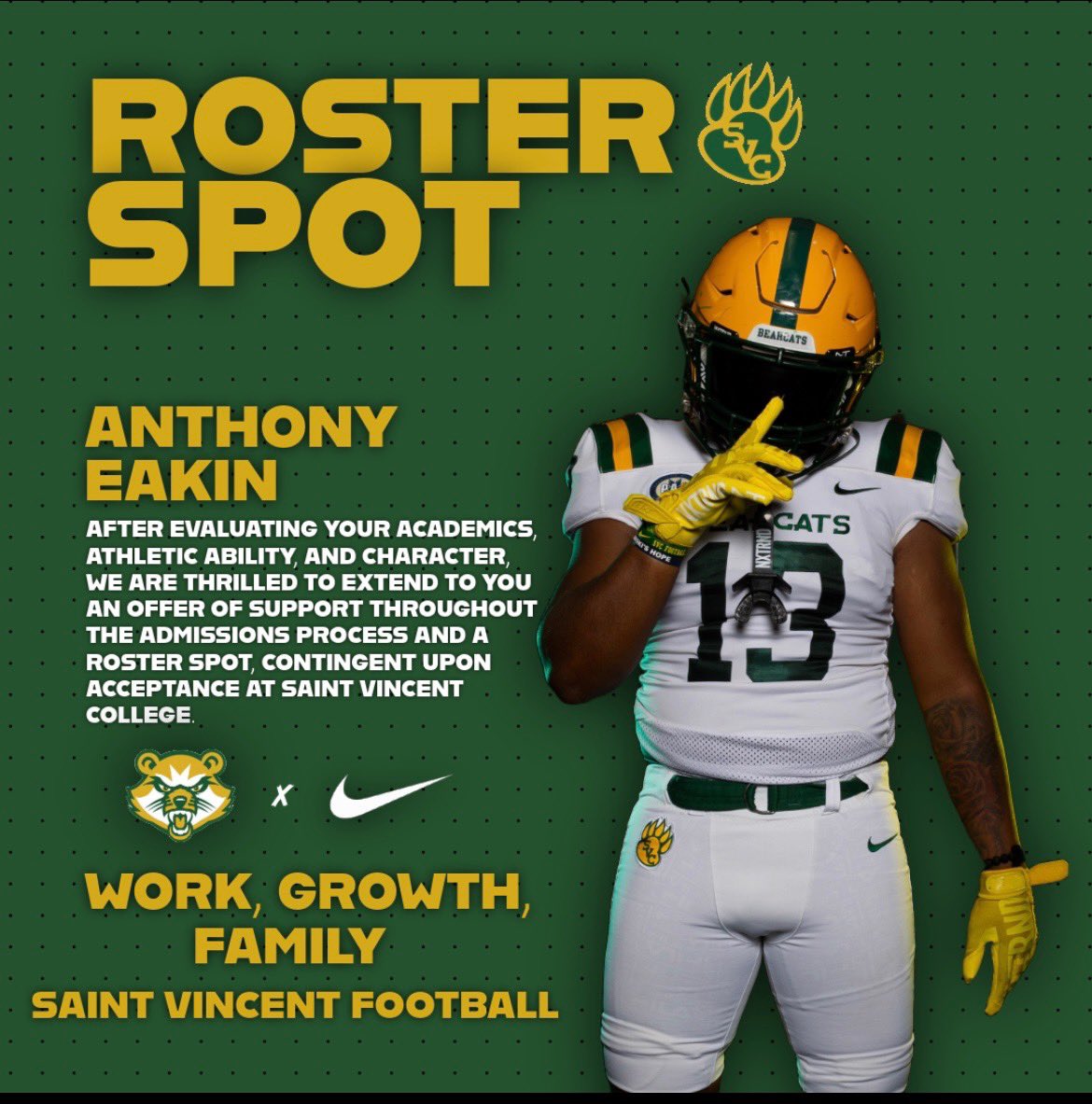anteakin2026's tweet image. Blessed to receive and offer from @SVC_FTBL ! Thank you @Coach_EA25 for this opportunity! @CoachBongi @birdogg5 @flora_joey26 @WPIAL_Insider @footballcoach79