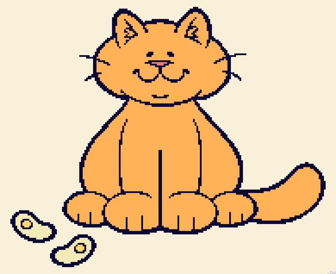 an orange cat