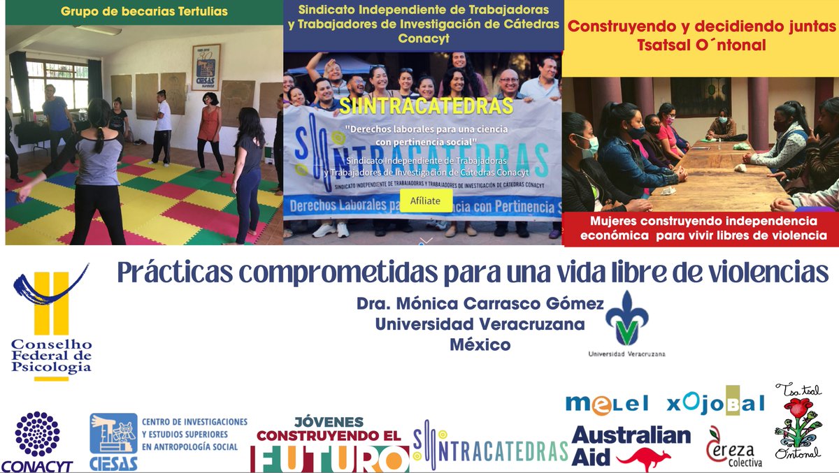 SCatedras's tweet photo. 🌍✊ Nuestra lucha sindical traspasa fronteras.

La Dra. Mónica Carrasco Gómez, colega del Siintracatedras e investigadora en la Universidad Veracruzana, presentó en el Conselho Federal de Psicologia en Brasil la ponencia:
"Prácticas comprometidas con una vida libre de violencias"

Este reconocimiento internacional refleja que nuestro esfuerzo colectivo inspira y sienta bases sólidas para defender los derechos académicos y laborales en la ciencia, abriendo camino a las nuevas generaciones de trabajadores de la academia.

En la víspera de cumplir 6 años de lucha y organización, el Siintracatedras reafirma que la fuerza de lo colectivo trasciende fronteras y llama a las autoridades @Secihti_Mx @rosauraRuiz4 @Claudiashein a actuar en favor de estos derechos, garantizando condiciones dignas para quienes construimos ciencia y conocimiento en México.

#UnidadYFuerza #Siintracatedras #DerechosAcadémicos #LuchaSindical
