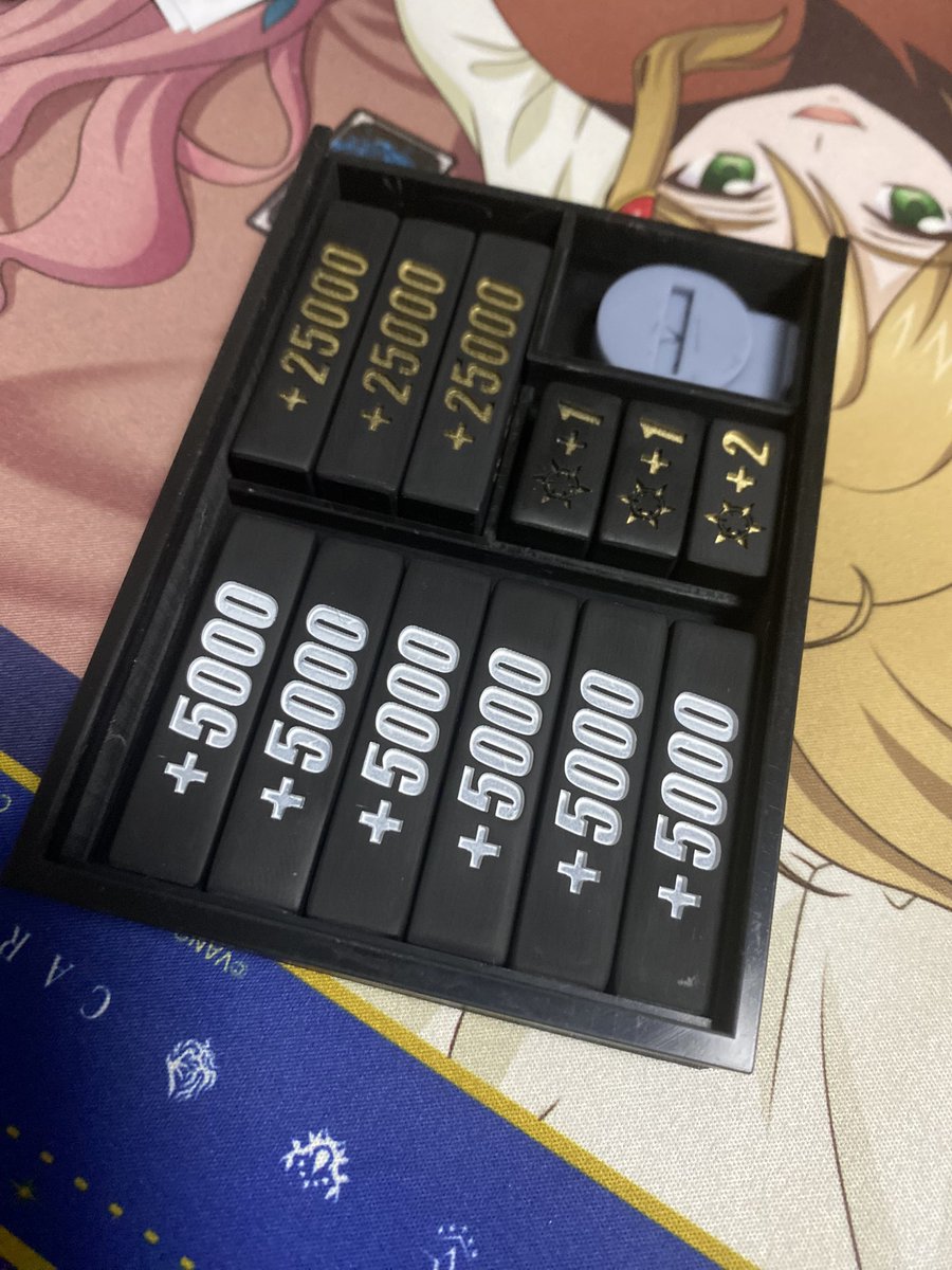 塗装も完了して、自作パワーカウンターセット完成〜✨ 黒ケースも