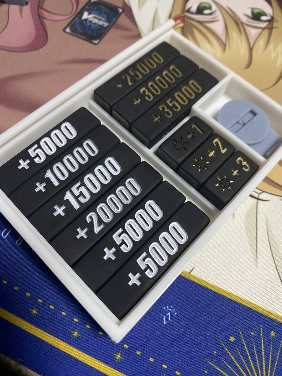 塗装も完了して、自作パワーカウンターセット完成〜✨ 黒ケースも