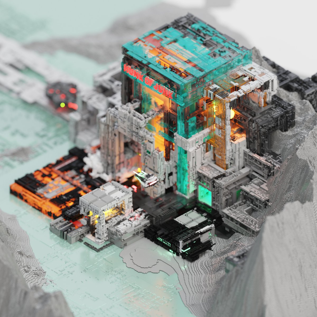 all made with voxels cube by cube🍋