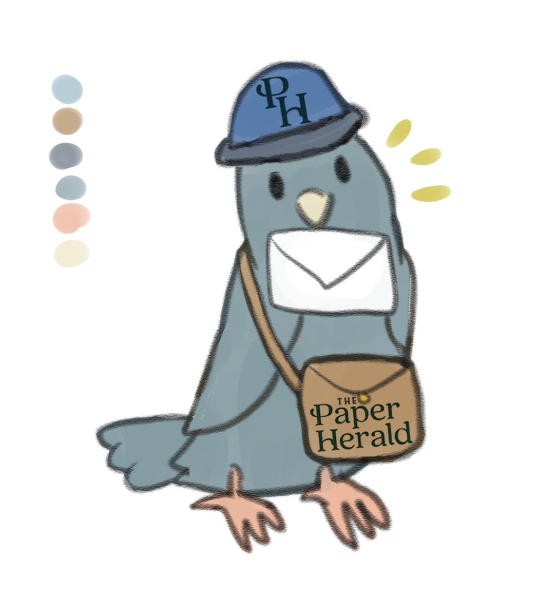 that_leia's tweet photo. I drew "business" for today's prompt for #slowtember25 #slowtember 
My favorite business in Maryland is The Paper Herald, so I drew them a mascot!
A carrier pigeon with a letter hehe. Love The Paper Herald. They're my favorite shop.
https://t.co/7c2FBB1beY

Prompts by @megaelod https://t.co/OtnXMswEp9