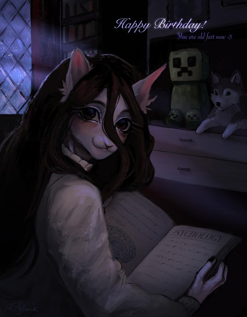 Art for my bff bday #furryoc