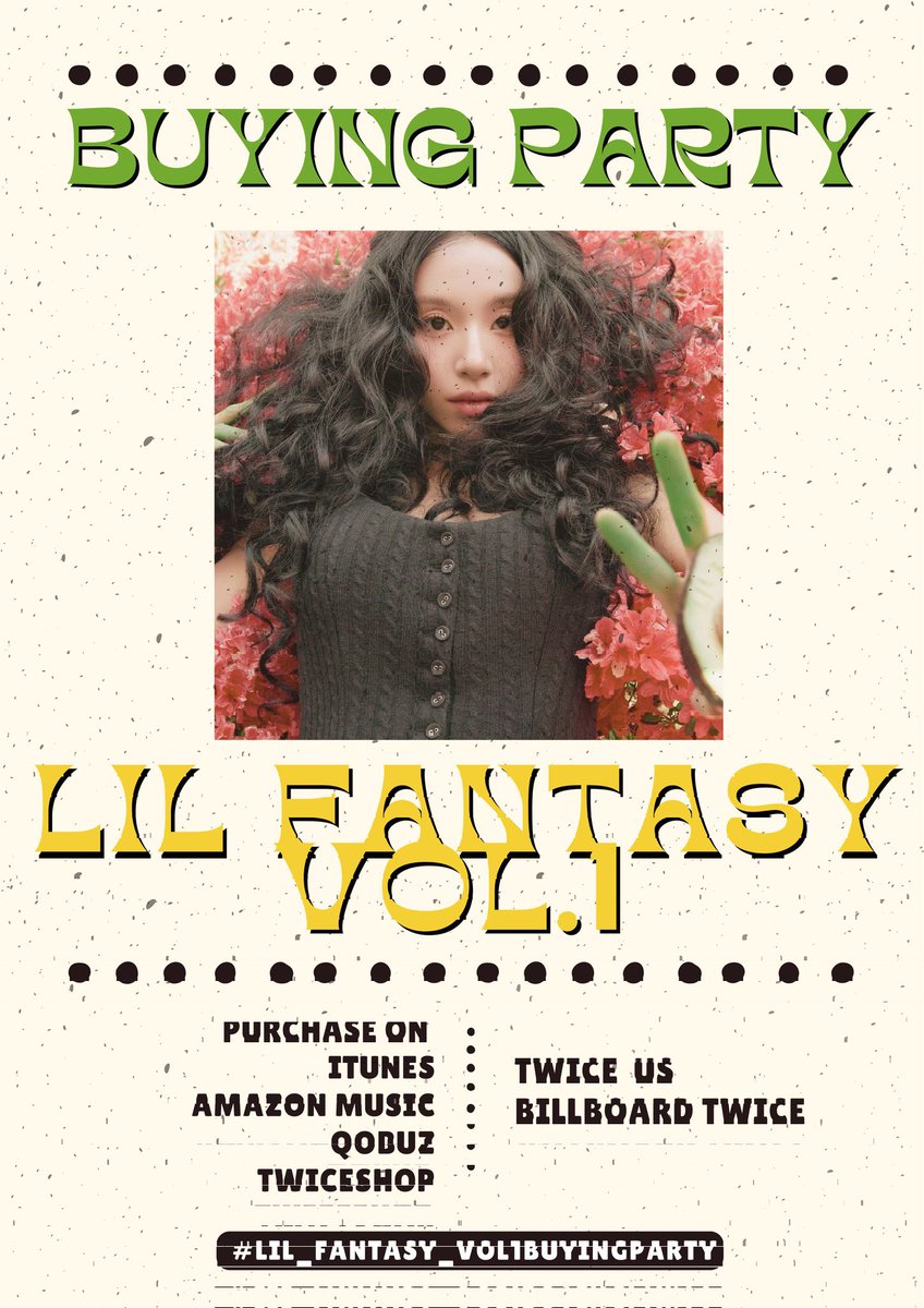 ONCE!!🎊🎊

Our Buying party has BEGUN🎉💳

📌Purchase #SHOOT &amp; “LIL FANTASY VOL. 1” Album and share with us using the hashtag #Lil_Fantasy_Vol1BuyingParty 🏰 

🎯Purchase on:
ITunes
Amazon
Twiceshop
Qobuz

Need funds? Apply HERE: docs.google.com/forms/d/1Ss3p8…

#CHAEYOUNG <a href="/JYPETWICE/">TWICE</a>