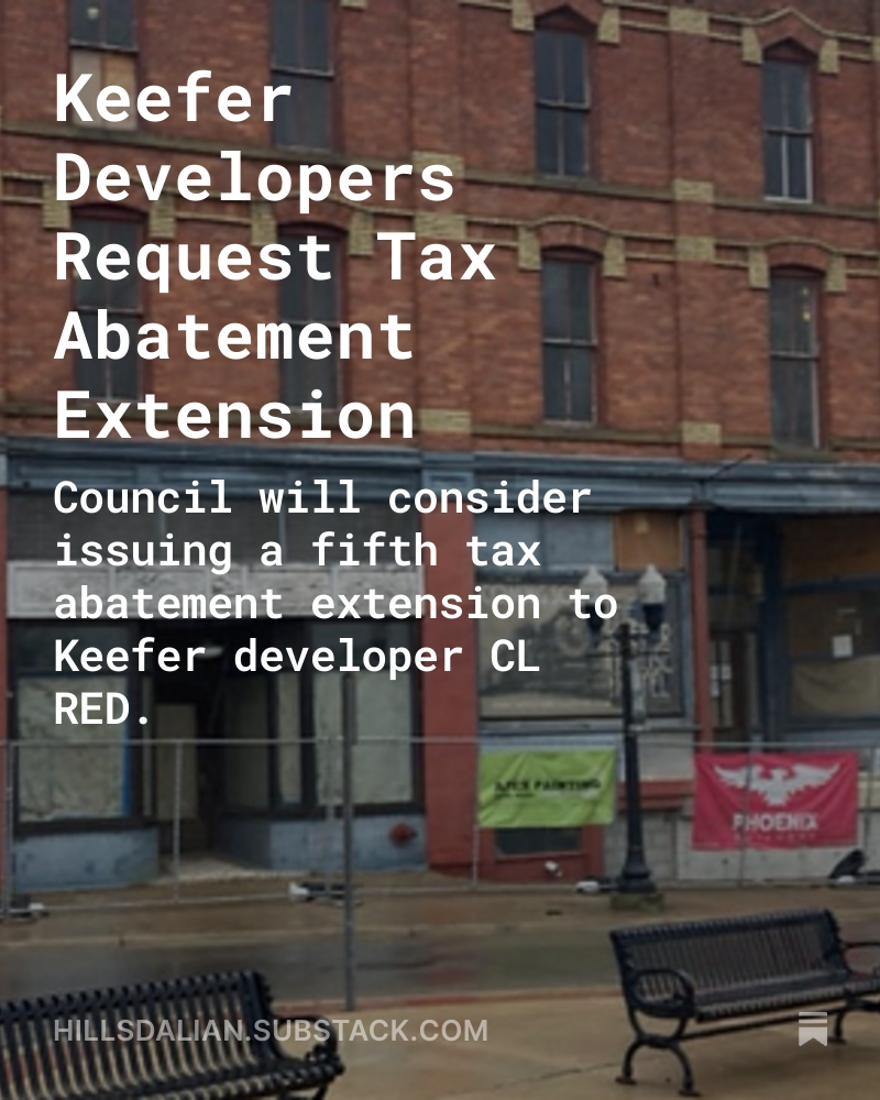 hillsdalian's tweet photo. To extend or not to extend? Vote coming up at the next meeting of the Hillsdale City Council. Read and subscribe: https://t.co/tkiyn8yzBr https://t.co/6RpVnJ870V
