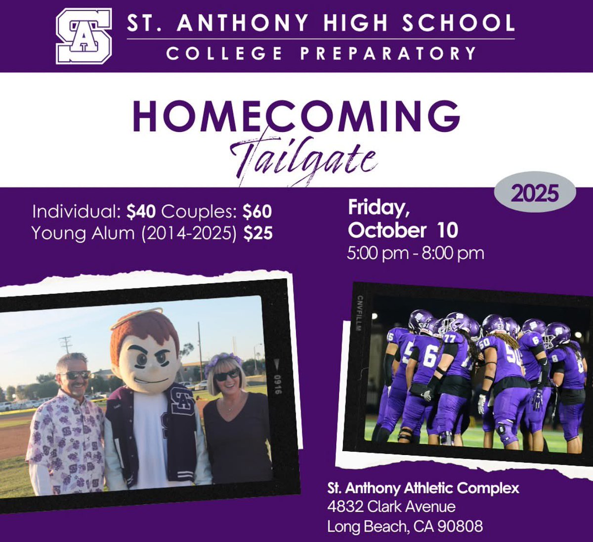 Join us for our Alumni &amp; Friends Homecoming Tailgate! 🎉 Don’t miss the fun. 

RSVP 🔗 : my.onecause.com/event/organiza…