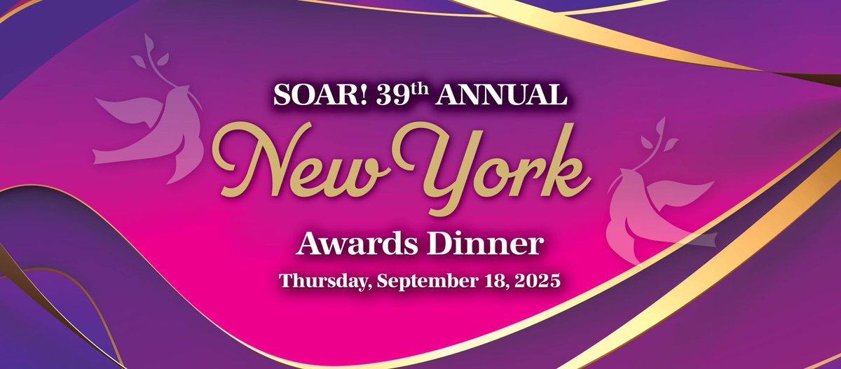𝑻𝑶𝑴𝑶𝑹𝑹𝑶𝑾 𝑰𝑺 𝑻𝑯𝑬 𝑩𝑰𝑮 𝑫𝑨𝒀!  

We are busy getting everything ready for the SOAR! New York Awards Dinner!  

We cannot wait to celebrate tomorrow!