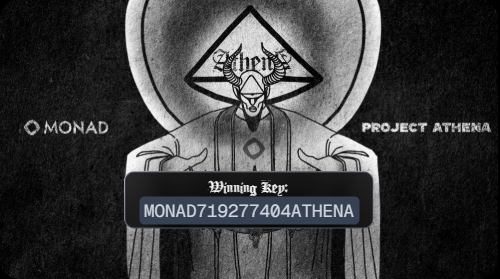 rajeevdew's tweet photo. I solved Athena Hacker House CTF Riddle-1 (Noctua) - MONAD719277404ATHENA
@AthenaF0SS @monad https://t.co/cKDm5yDpzi