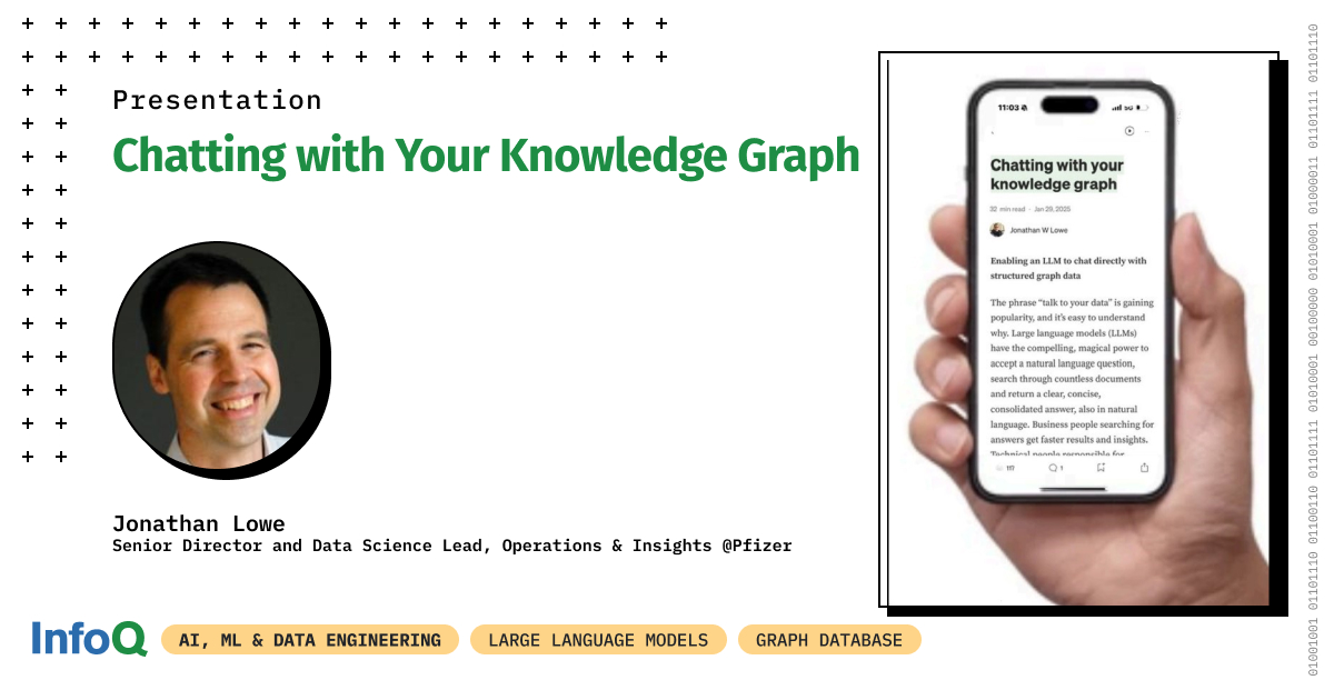 InfoQ's tweet image. #GenAI loves unstructured data, but complex, structured databases are a tougher challenge.

Discover how to:
🔹 Model hierarchies in a #GraphDatabase
🔹 Chat with your graphs via embeddings
🔹 Compare LLM accuracy

🔗 Watch now: bit.ly/4nb6kDk

#AI #LLMs #database #InfoQ