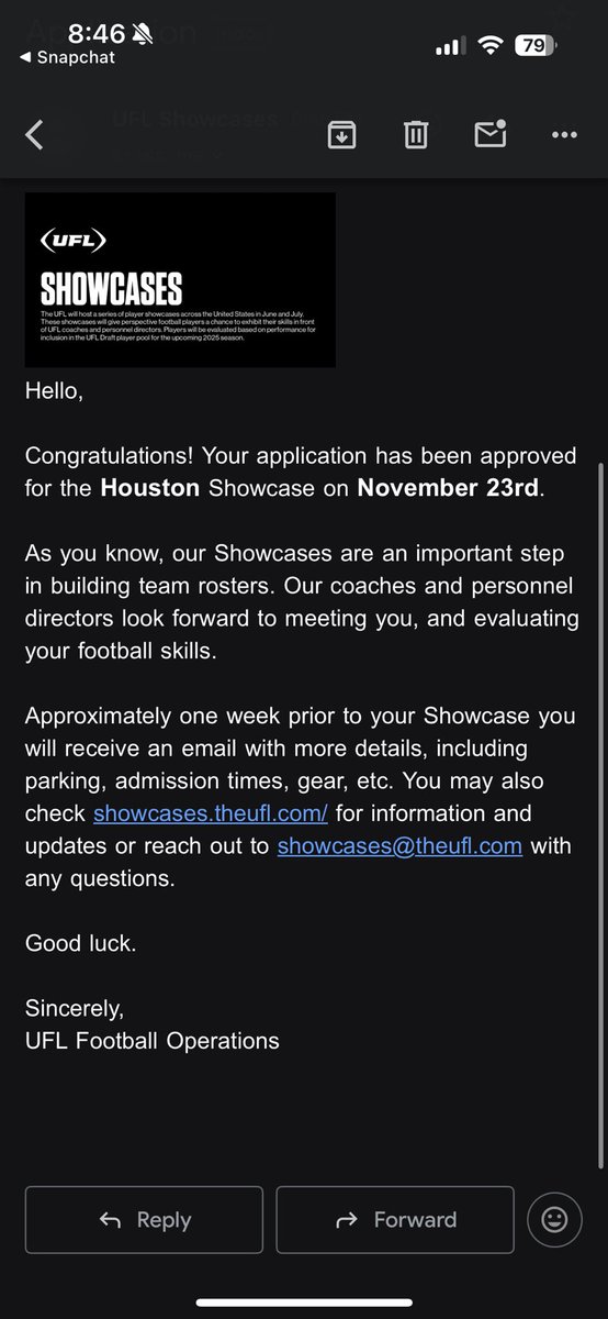 alfred_dailey's tweet image. Headed to Houston for the UFL showcase, November 23rd!! Can’t wait for the opportunity #UFL #Football #Linebacker #2xAllConference