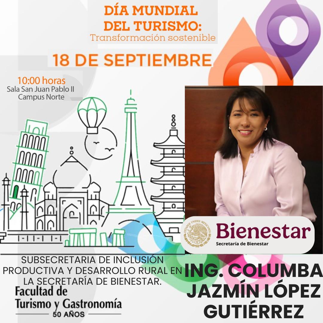 #DíaMundialDelTurismo Agroecóloga con +30 años en agricultura sustentable y biodiversidad .
Desde <a href="/bienestarmx/">Bienestar</a>  impulsa políticas para conservación de suelos y desarrollo rural.
Conócela este #18Sep en la Anáhuac Norte.#TurismoSostenible #SomosAnahuac