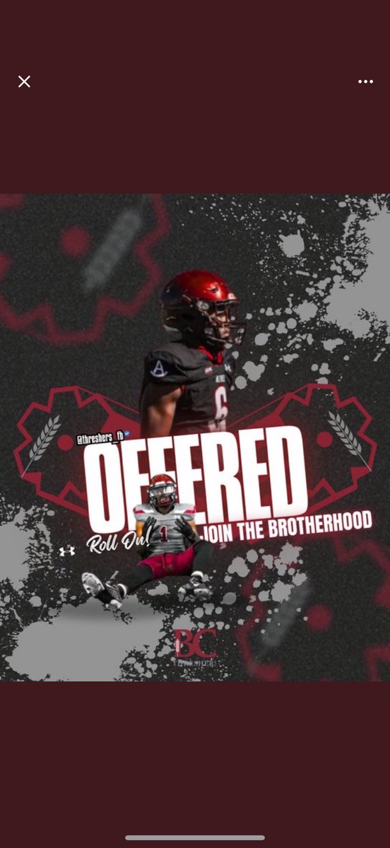 After a great conversation with <a href="/SmithInspire/">Dr. Drametrice Smith</a> im blessed to receive my second offical offer from <a href="/Threshers_FB/">Bethel College FB</a> <a href="/jwlawson1/">Coach Lawson</a>