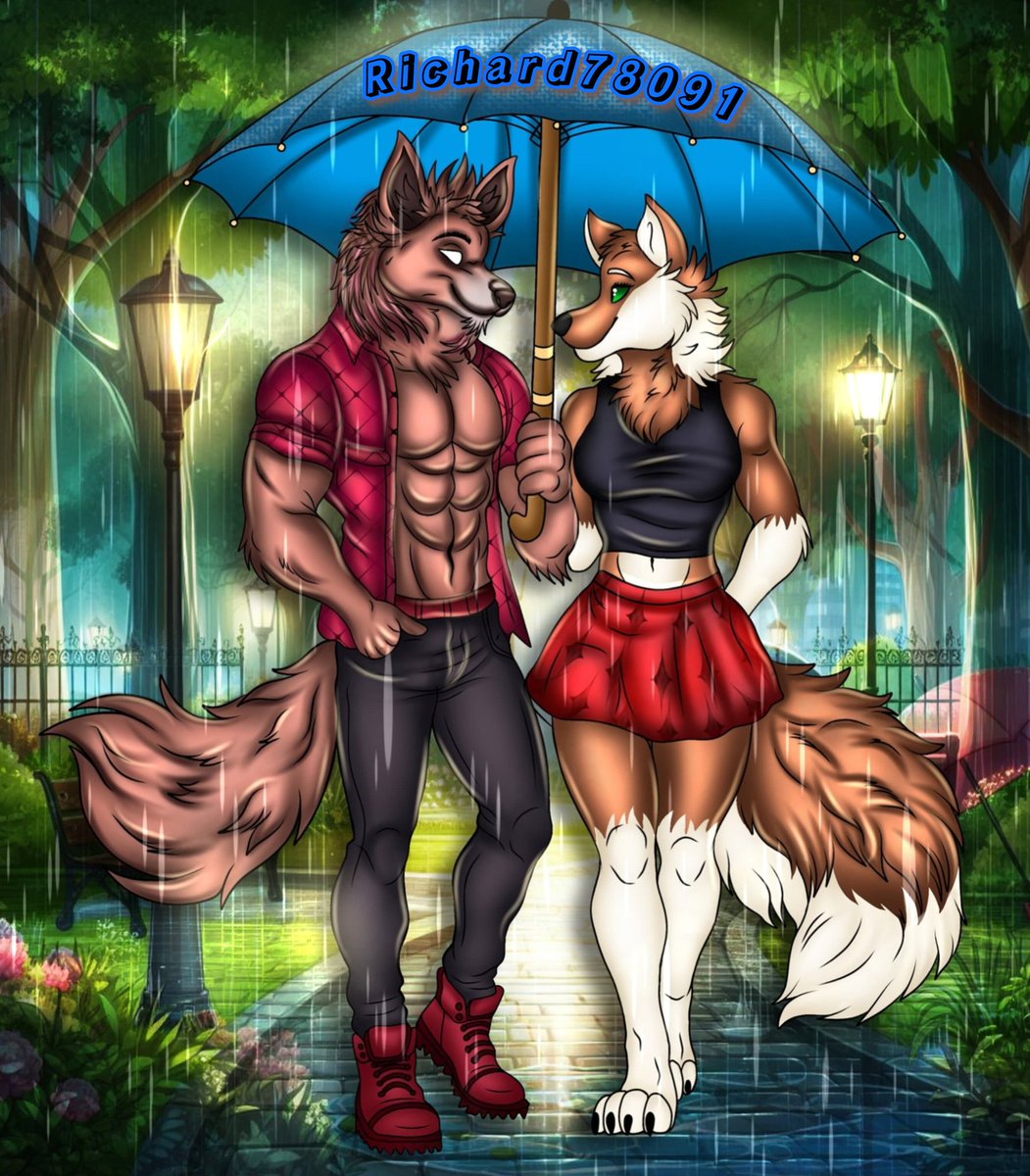 Richard78091's tweet photo. Rainy days are made for cozy moments and good company. 🌧️💙 There's nothing like sharing an umbrella and a smile!❣️💯🎨🖌️

#furryfandom
#FurryArt 
#AnthroArt
#RainyDayVibes
 #FurryCommunity 
#LoveInTheRain 
#FurryFandom
 #ArtOfTheDay
#furryfemboy 
#furryartwork https://t.co/0kJUFG9bFM