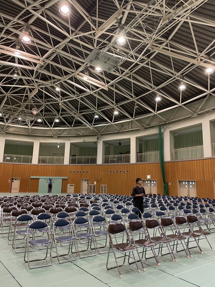 石川県来てます！学校公演まもなく！😆