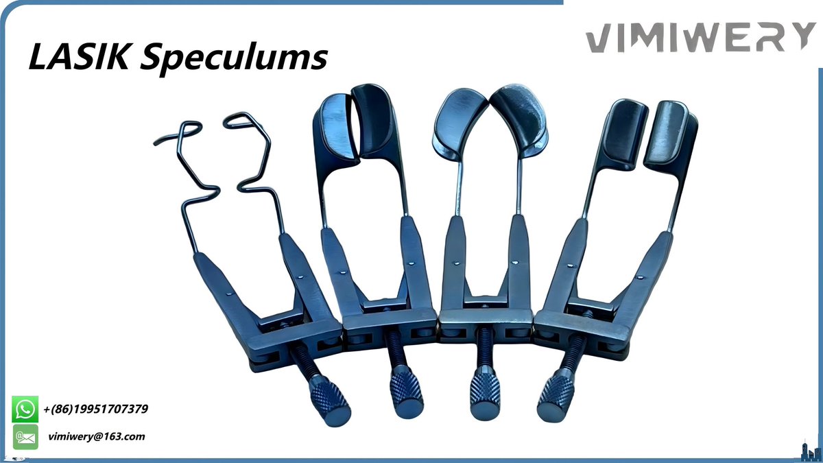 vimimery's tweet image. #Liberman Solid Speculums,
We supplies professional #ophthalmic #surgical #instruments. Designed to protect eyelashes and shield the operating field from meibomian gland secretion. more details.
Email: vimiwery@163.com
ebay.com/usr/vimiwery

#eye #ophthalmology #speculum #eyes