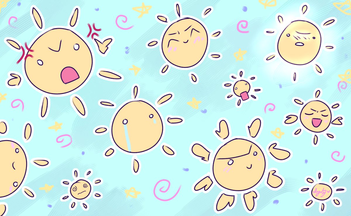 #DrawingVol1 #IYAHVOL1 #OCVOL1 
TWO IN ONE DAY YAYYAYAYA (mostly to catch up from Monday) 
Day 44/45: Mr. Sun 

a vibrant, bright little fellow who has too much to say in situations where he doesn’t need to

ESTJ, 1w2
social, wise, reliable