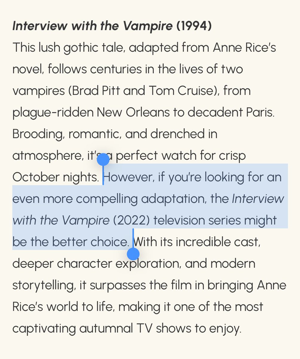 i will somehow always bring iwtv (2022) into a conversation… don’t underestimate me! #iwtv #interviewwiththevampire

anyways here are eight films to get you in the fall spirit 🍂🌟🕯️ karmamagazine.co.uk/2025/09/11/eig…