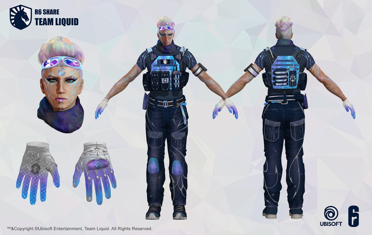 cpt_sunstark's tweet image. Concept sheets for @TeamLiquid 's Valkyrie R6 share bundle ☺️
#RainbowSixSiegeX