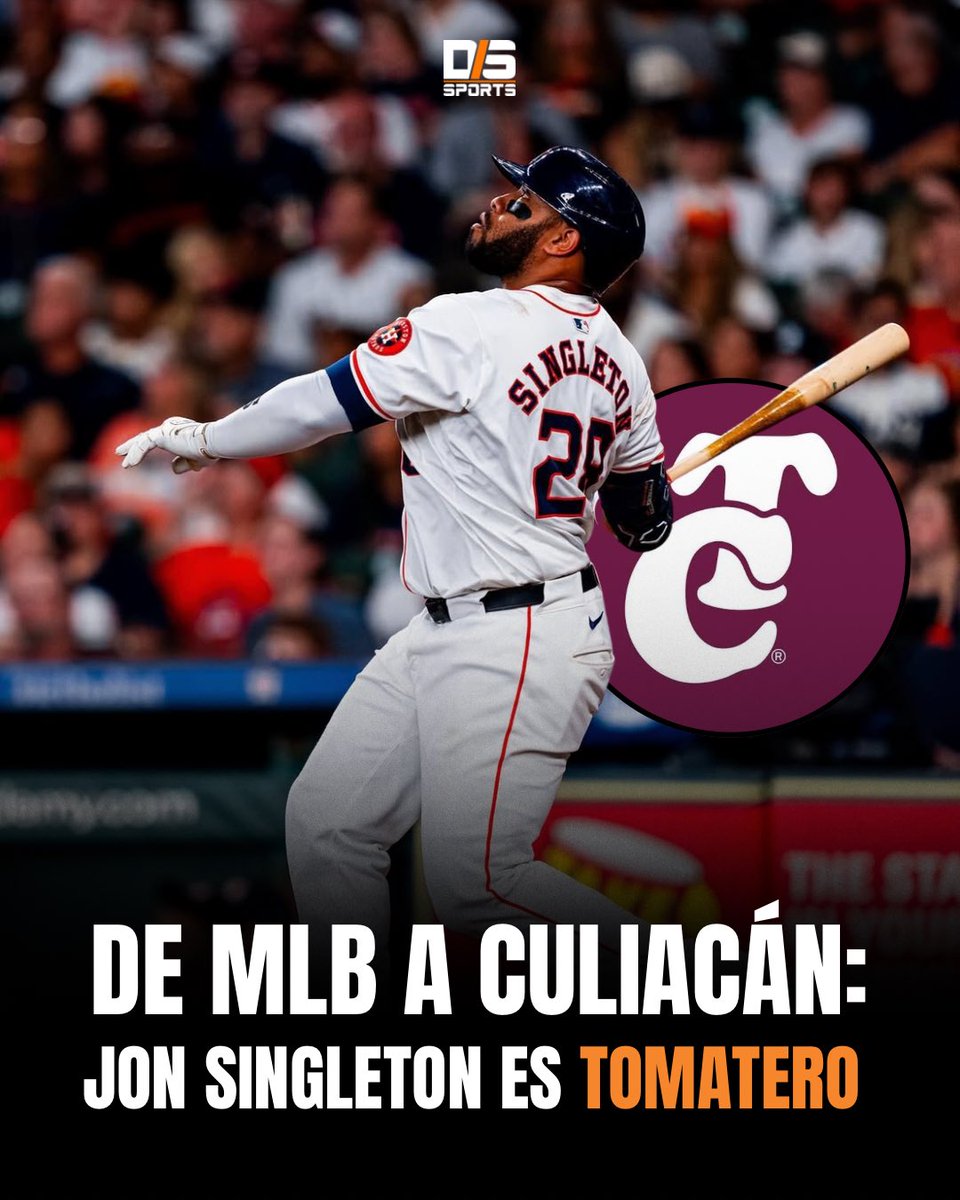 🔥 UN BIG LEAGUER LLEGA A LA NACIÓN GUINDA 🔥
Jon Singleton, con poder probado en Grandes Ligas, se viste de guinda para reforzar a los Tomateros de Culiacán rumbo a la temporada 2025-26 de la LMP 🍅💣
