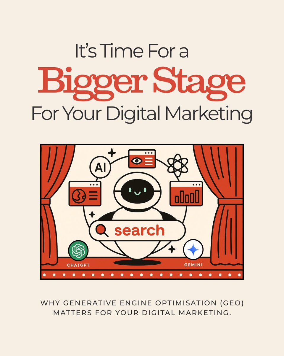 spicybroccoli's tweet photo. 🚨 Search is changing. 🚨
Your customers aren’t just Googling anymore, they’re getting AI-generated answers from ChatGPT, Gemini, Perplexity &amp; more.

👉 Read our blog: Why GEO Marketing Matters Now and learn how to future-proof your visibility. https://t.co/txc4HlLsMP