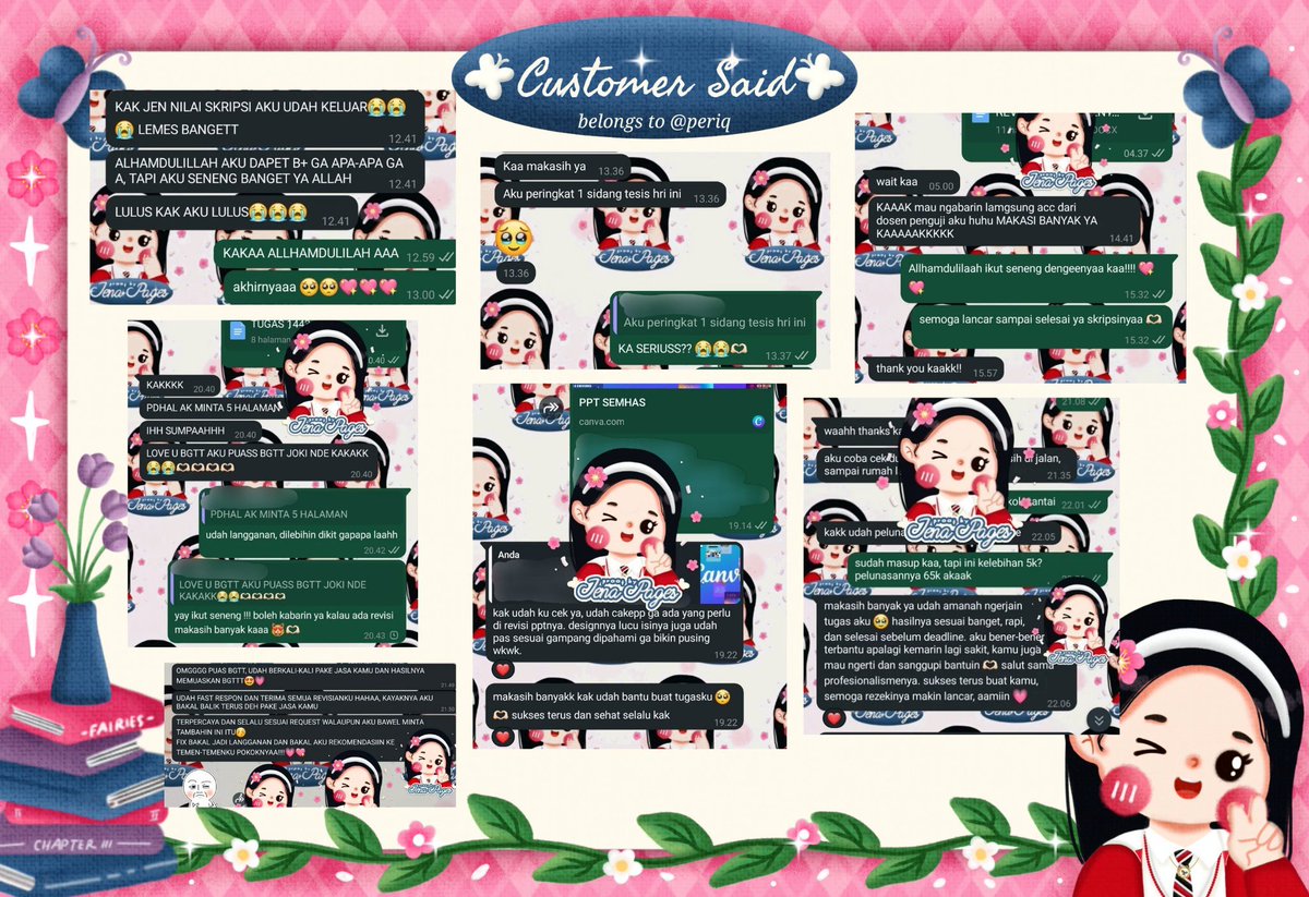 OPEN JOKI TUGAS 100% TRUSTED! 🎀📝 

stop cari yang lain karena joki tugas yang paling trusted udah pasti sama jena! yuk langsung drop tugas kamu ke WA jena~ <a href="/periq/">𝐉𝐞𝐧𝐚 ᡣ𐭩 ─ Joki Tugas 2500+ proofs</a>

✿ —— spesialis manajemen &amp; soshum
✿ —— punya 2000+ testimonials
✿ —— fee negotiable

#zonauang #jokitugas