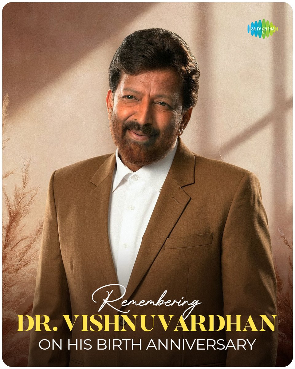 Remembering Our Legendary Actor, The Phoenix Of Indian Cinema #DrVishnuvardhan Sir, On His 75th Birth Anniversary! 🤍

#HBDDrVishnuvardhan #HappyBirthdayDrVishnuvardhan
