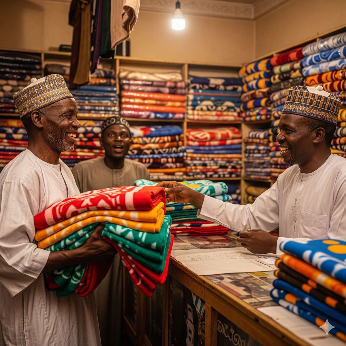 Wani mutum wanda alamu sun nuna cewa mai ƙaramin karfi ne ya shiga wani shagon sayar da bargo.
Sai ya tambayi mai shagon:
“Wanne bargo ne yafi kowanne arha a nan? Domin ina buƙatar bargo guda 6 saboda iyalina, amma abin da nake da shi yanzu dubu 25 ne kawai.”

Sai mai shagon ya