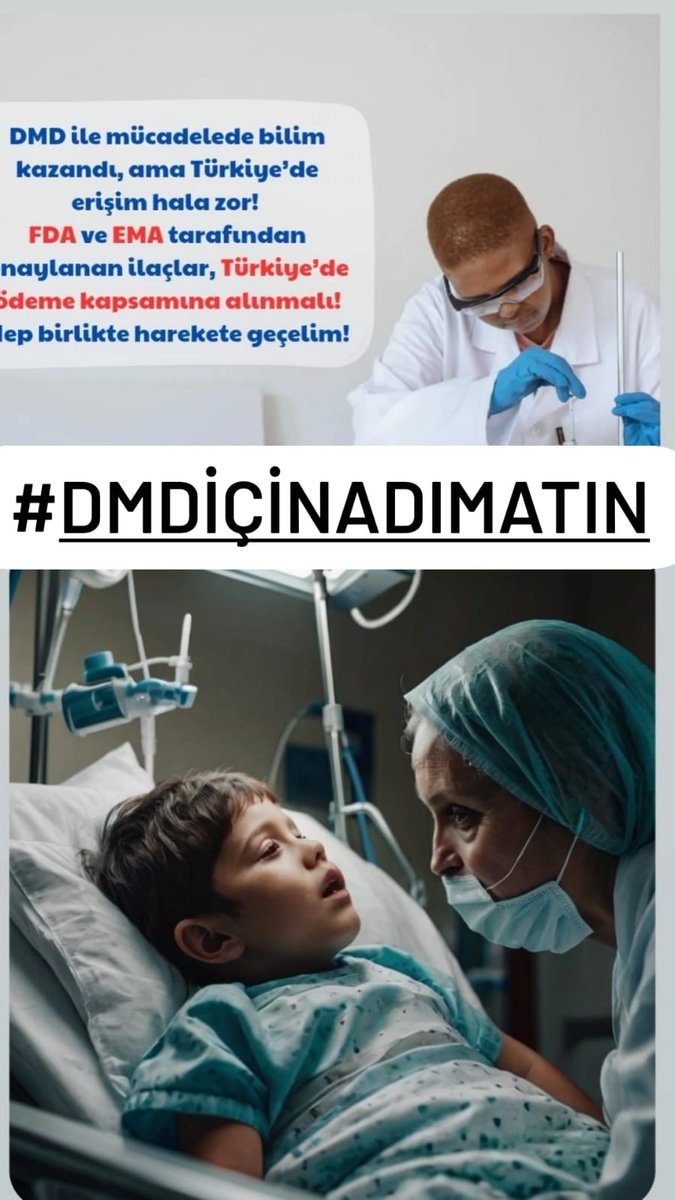 Avrupa’da kullanılan ilaçlar neden bizim çocuklarımız için hâlâ yok? #DMDiçinAdımAtın  <a href="/saglikbakanligi/">T.C. Sağlık Bakanlığı</a> <a href="/drmemisoglu/">Prof. Dr. Kemal Memişoğlu</a> <a href="/suayipbirinci/">Doç. Dr. Şuayıp Birinci</a> <a href="/DrYerebakan/">Dr. Halit Yerebakan</a> 
<a href="/dbdevletbahceli/">Devlet Bahçeli</a> <a href="/RTErdogan/">Recep Tayyip Erdoğan</a>