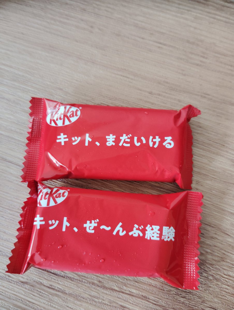 korihira's tweet photo. #ネスレキットカット🍫
#今日のオヤツ
#チョメ吉スイーツ倶楽部
#CSTC
久々にいただいた、キットカット🍫
やっぱ、安定の「んまっ😋」でした🐻
チョメ吉さん、赤のキットカットも、きっとラブリンコでしょうね🤭🩷 https://t.co/vympzEMyIA