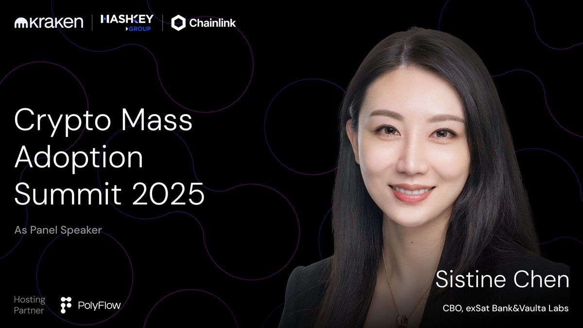 exSatNetwork's tweet image. Don’t miss the Crypto Mass Adoption Summit at #KBW2025 ! Hosted by @HashKeyGroup , @krakenfx , and @chainlink .
Our CBO @ChenSistine will join the panel to dive into the rise of RWA — How Real-World Assets Accelerate Web3 Adoption.
Thrilled to connect with the community in…