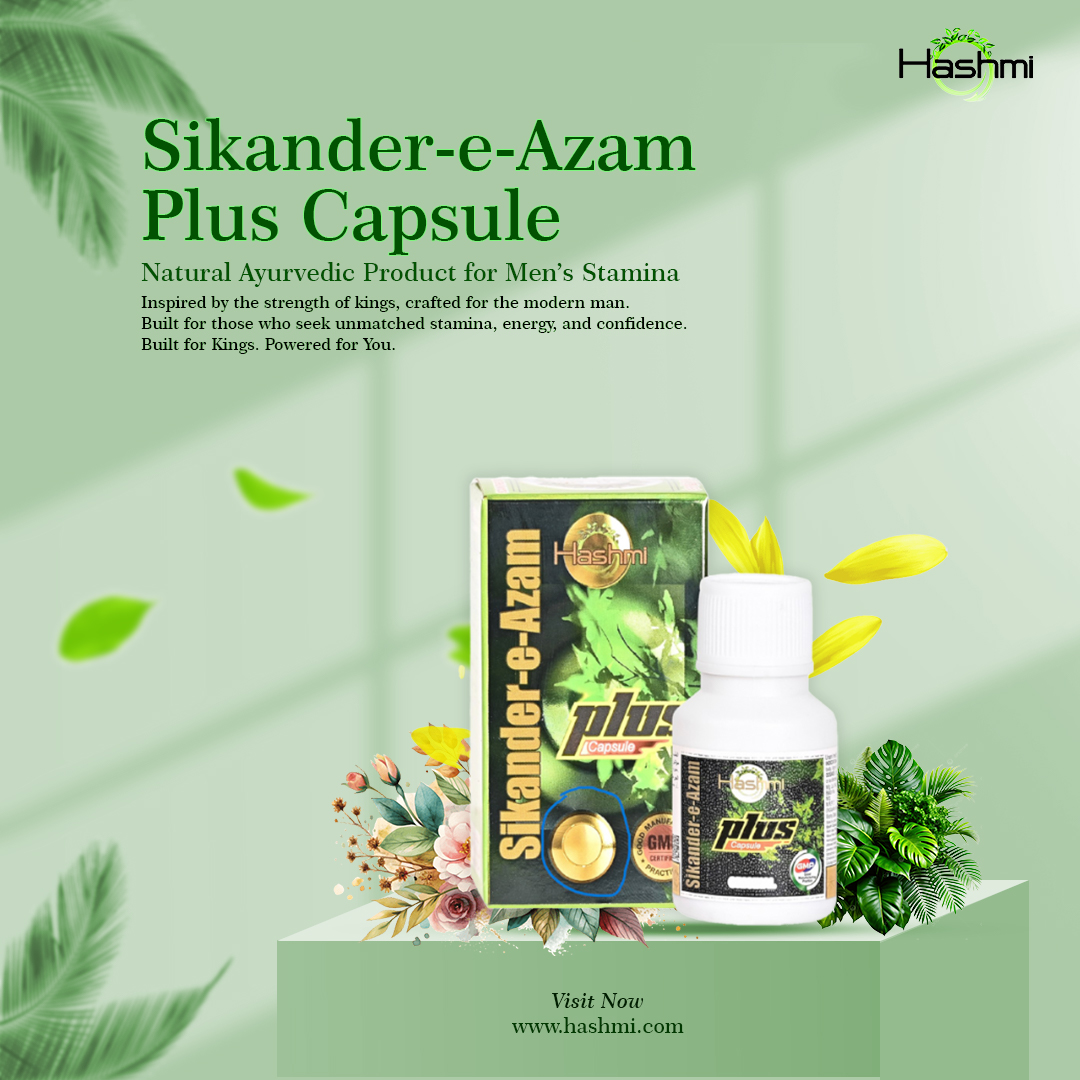 GermanHashmi's tweet image. 💥Boost Your Power Naturally!
Try Hashmi Sikander-e-Azam Plus Capsule–Trusted Herbal Remedy for Men's Health &amp;amp; Vitality.
100% Natural | No Side Effects | Fast &amp;amp; Effective Results | Trusted by Thousands.
📞Call/WhatsApp Now: +91-925 956 1686
#SikanderEAzamPlus #MensHealth #Natural