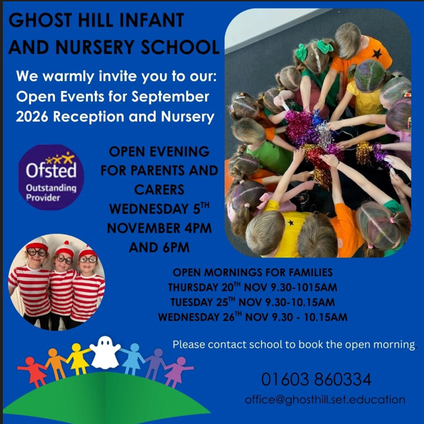 Do you have a child starting Nursery or Reception in September 2026?  We welcome you to our Open Events. Come and see our lovely school; where Personal Development and Character Education are at the heart of all we do. 
<a href="/SapientiaTrust/">Sapientia Education Trust</a>