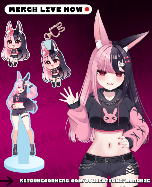 ✨ NEW Marshie 3.0 Merch is HERE!✨
I’m beyond excited to team up with <a href="/KitsuneCorners/">KitsuneCorners</a>  for these adorable stickers, keychains, and standees!
Grab yours at this link ➡️ kitsunecorners.com/collections/ma…