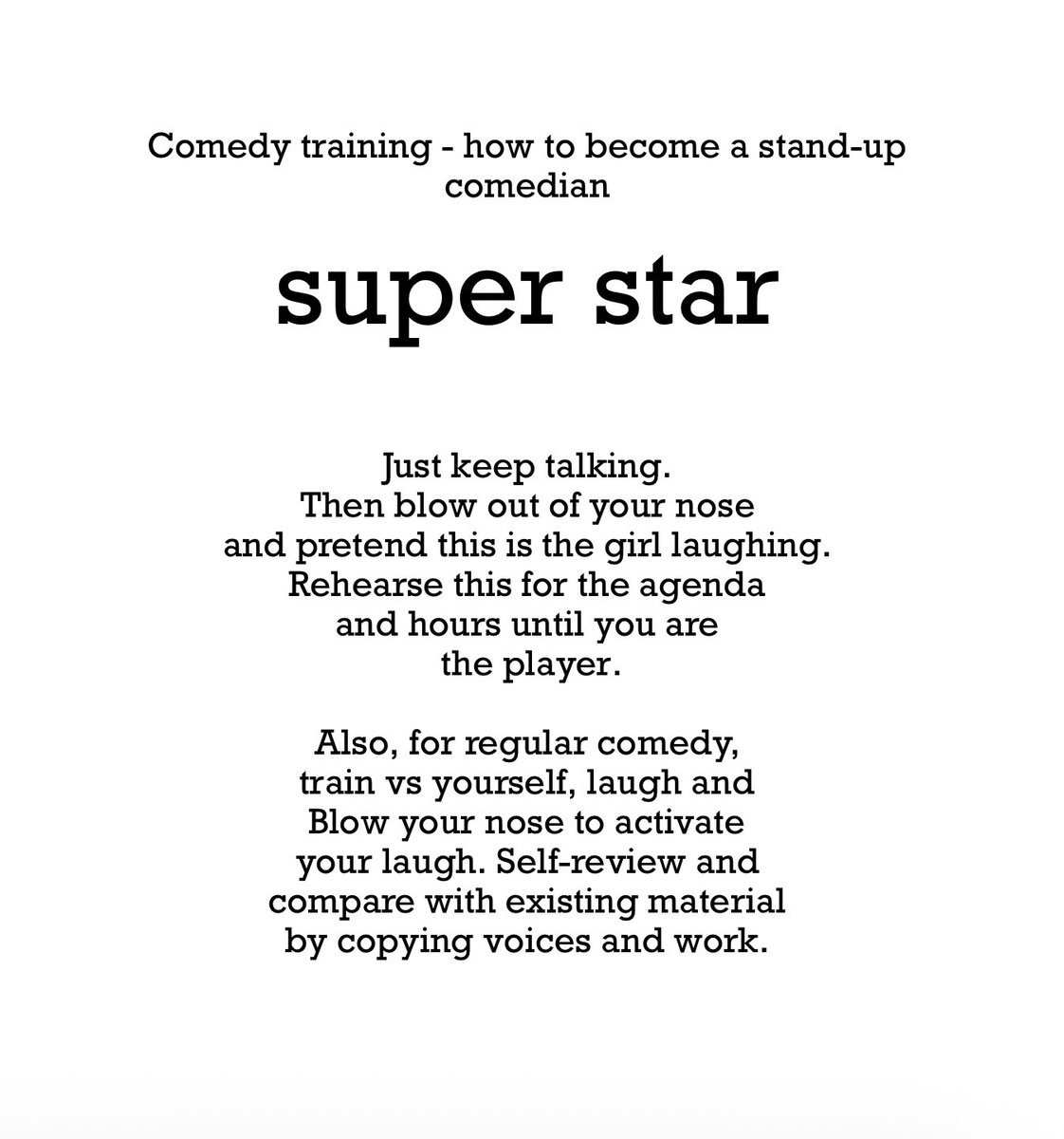 RudyvanEtten's tweet image. #howToBecomeAComedySuperStar

#superStarTraining

#standupComedy #training
