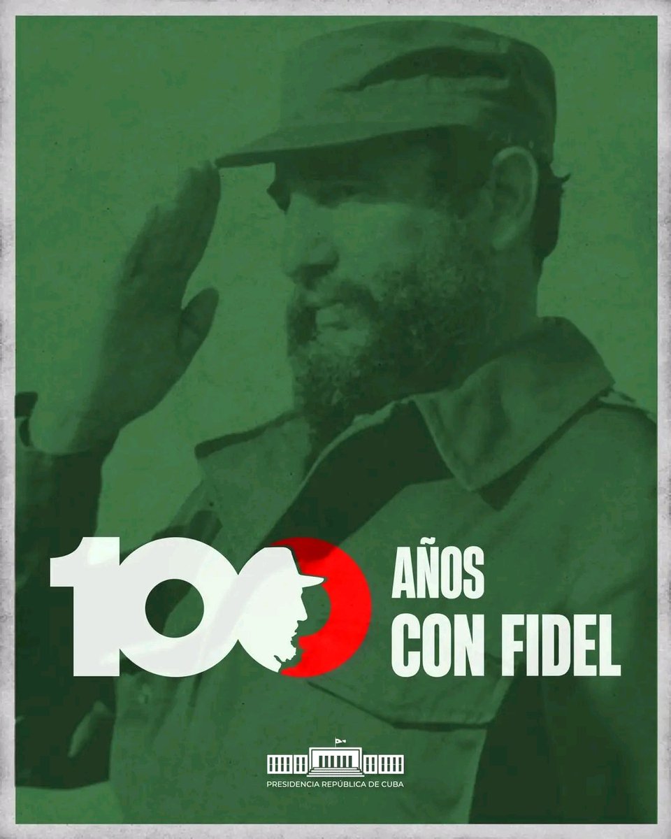 "Fidel es Fidel". Únicas palabras para definir a un gigante. Su obra vive y vivirá para siempre en su pueblo. 
➡️ #Raúl sobre #Fidel: "...el pueblo continuará su obra cuando ya no esté físicamente".
#100AñosConFidel
