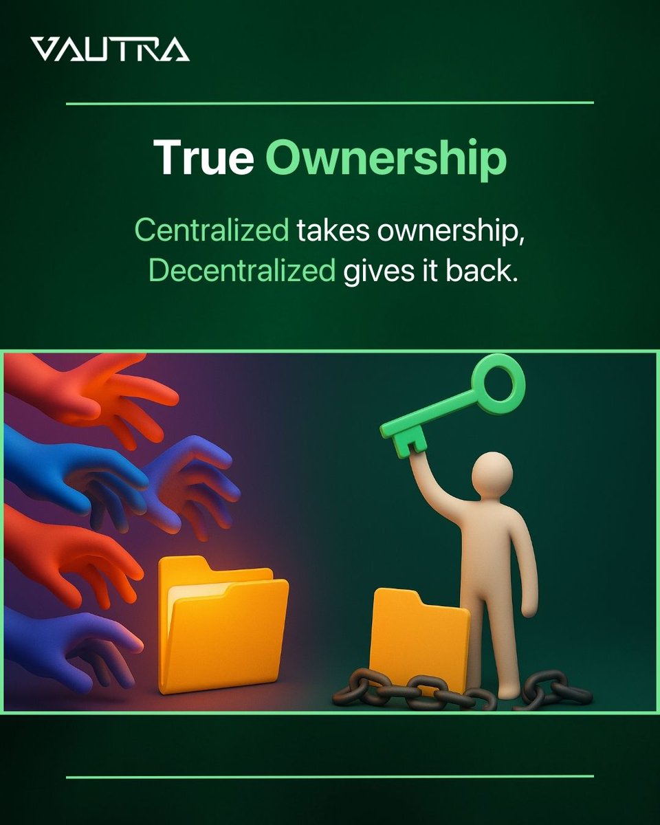 VautraOfficial's tweet image. Decentralized isn’t just hype. It’s FREEDOM.

#DecentralizedFuture #Vautra