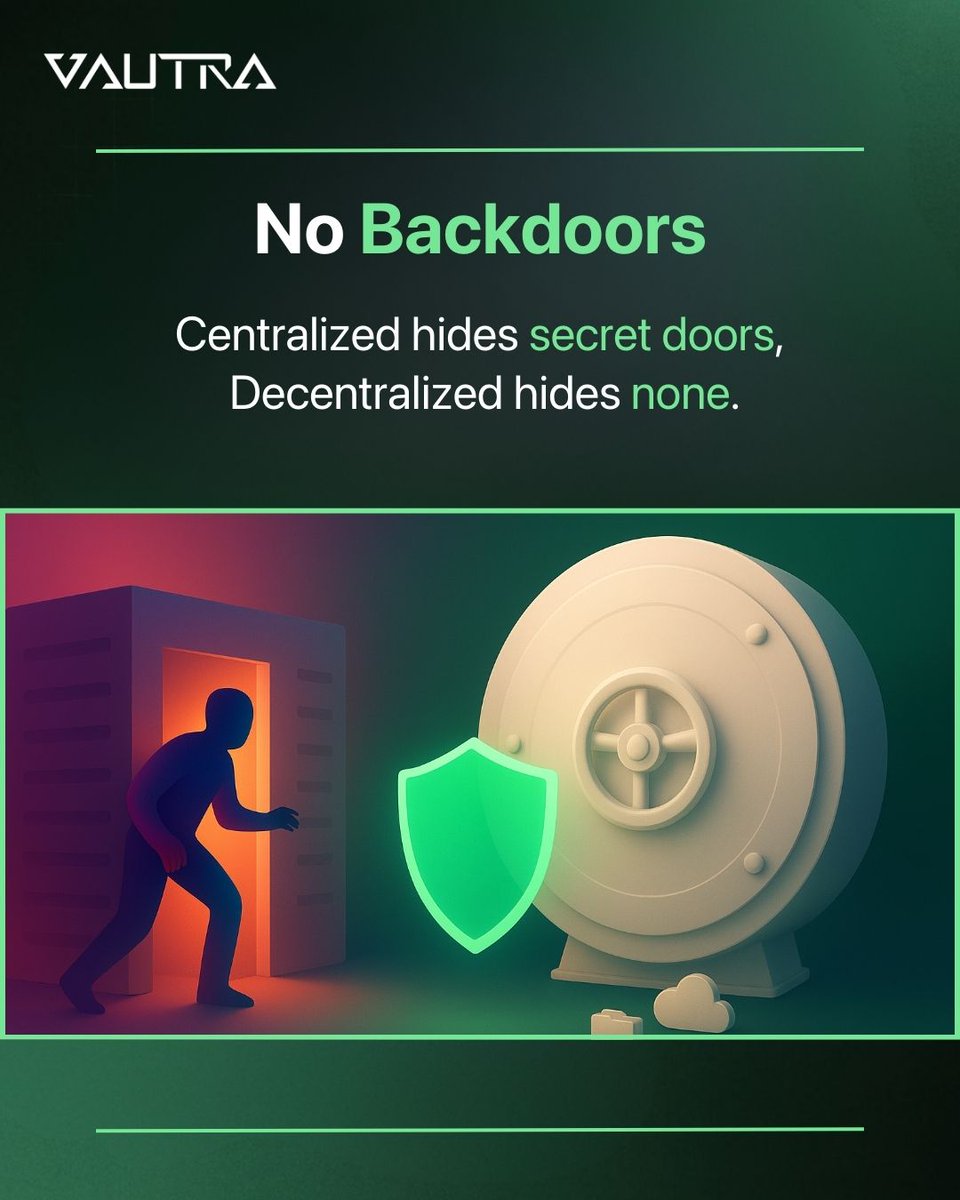 VautraOfficial's tweet image. Decentralized isn’t just hype. It’s FREEDOM.

#DecentralizedFuture #Vautra