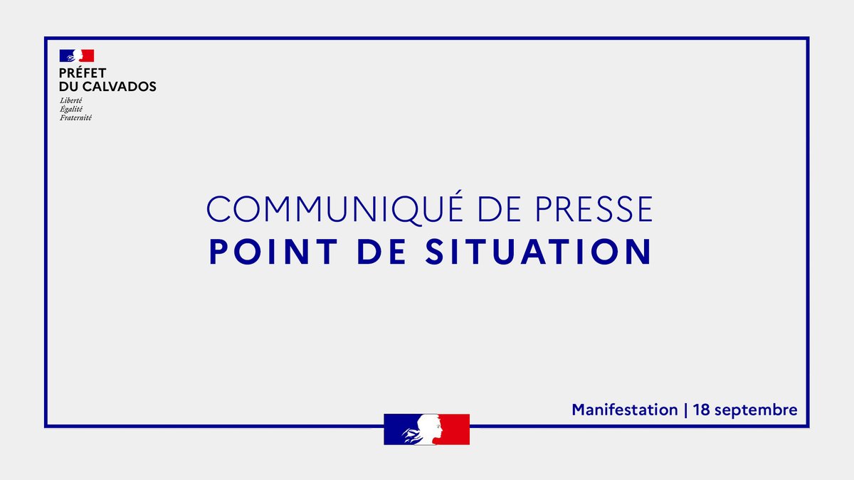 Prefet14's tweet photo. Point de situation | #18septembre2025 ⤵️ https://t.co/k39quAoLAg