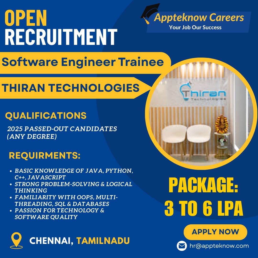CoursesAptech's tweet image. Unlock Your Future with Appteknow!
Top companies are hiring skilled professionals trained by us. Your dream job is just a course away!
admins.appteknow.com/jobs/6717616b1… 
#JobOpening #CareerOpportunity #NowHiring #Appteknow #DreamJob #Upskill #LearnAndGrow #CareerGoals #JoinOurTeam