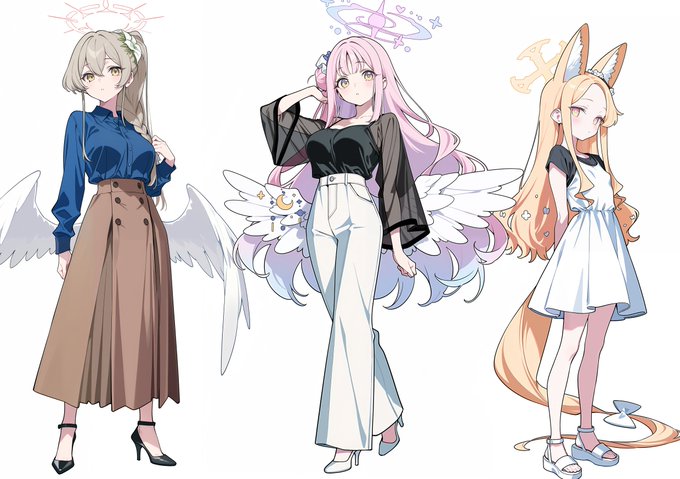 聖園ミカ(ブルアカ) ,桐藤ナギサ(ブルアカ) ,百合園セイア(ブルアカ