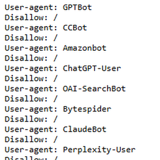 isocialwebseo's tweet image. 👀 Que NO te ENGAÑEN con el GEO: Si publicas en webs externas para trabajar la IA Visibility, revisa su robots.txt.

🚫 Si bloquean los crawlers de los LLMs, tu contenido no existirá para ellos.

👉 Sin rastreo en IA = publicación inútil.