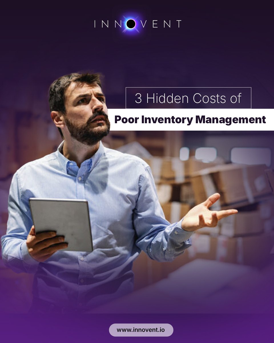 INNOVENTME's tweet photo. 3 Hidden Costs of Poor Inventory Management”
❌ Poor inventory visibility doesn’t just lose stock
 It costs you: 
1️⃣ Time ⏳ 
2️⃣ Money 💸 
3️⃣ Customer Trust 😡
✅ Innovent eliminates these hidden costs with end-to-end visibility. 
📦 From shelf to shipment, nothing goes unseen. https://t.co/YzQesfsdOY