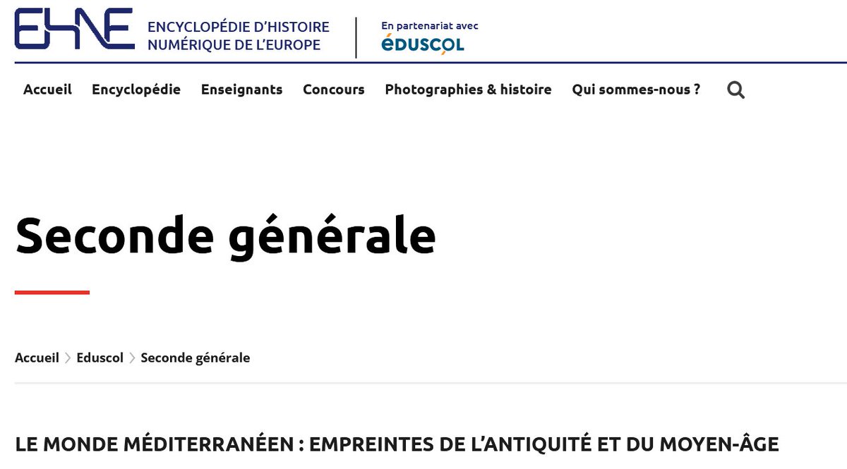 Les ressources EHNE pour le programme d'Histoire de Seconde⬇️
ehne.fr/fr/eduscol/sec…