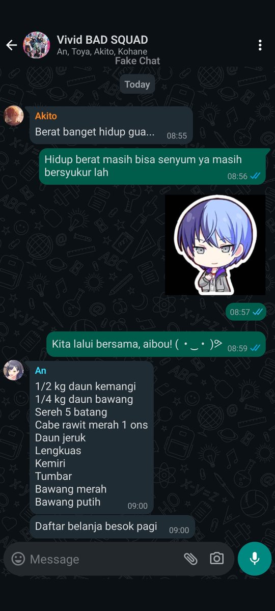 Prsk! (Ide dari sebelah) 
cw // no ship , possible OOC

Ya begitulah