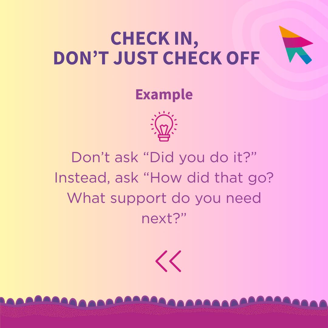 PSPHub's tweet image. Check In, Don’t Just Check Off 
Swipe left to learn more

psplearninghub.com.au

#psplearninghub #praticetips #casework #caseworkertraining