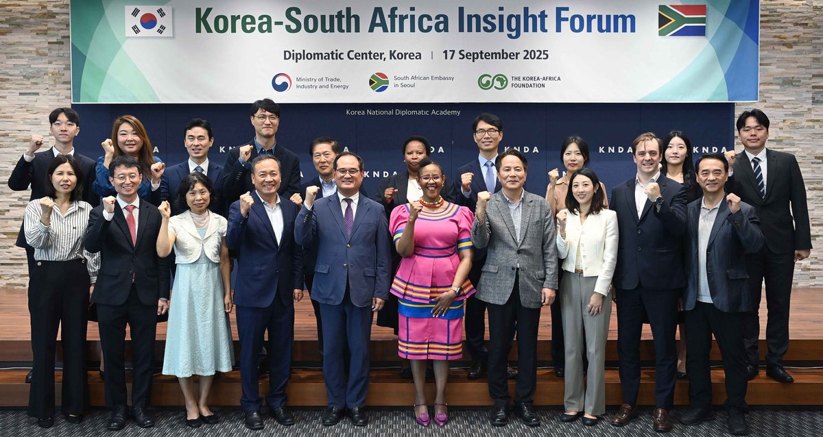 MOTIRKoreaEng's tweet image. Kim Jong-chul, Director General for International Trade Relations at the Ministry of Trade, Industry and Energy (#MOTIE), attended the #Korea -Africa Insight Forum at the Diplomatic Center in Seocho-gu, Seoul, on Wednesday, September 17, 2025.
#SouthAfrica #InsightForum