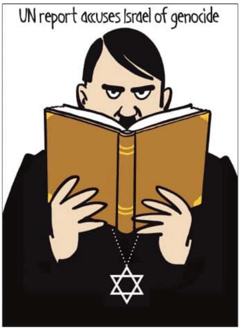 When the 20th century Nazi genocide against Jews in Germany meets the 21st century Jewish genocide against Muslims in Gaza, Adolf Hitler gets a deserving neck chain.

On-point cartoon in the <a href="/EconomicTimes/">Economic Times</a> by the excellent Prasad Radhakrishnan <a href="/rprasad66/">R Prasad</a> <a href="/IsraelinIndia/">Israel in India</a> <a href="/GuyNirIL/">Guy Nir</a>