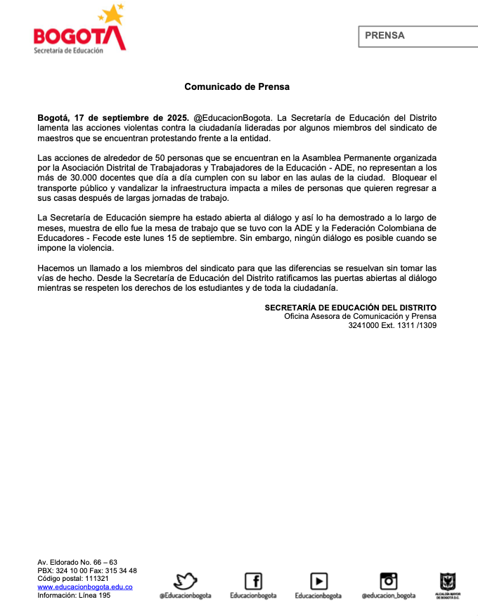 WILLYCARMONAM's tweet photo. Descuentos salarios y bonificación como mecanismo de presión e intentar poner bases contra la organización muestran su carácter: patrón antisindical y autoritario 
No hay voluntad política de resolver van a profundizar conflicto 
¡Por nuestra dignidad todos a las calles!
@fecode https://t.co/dVcQSBMqxn