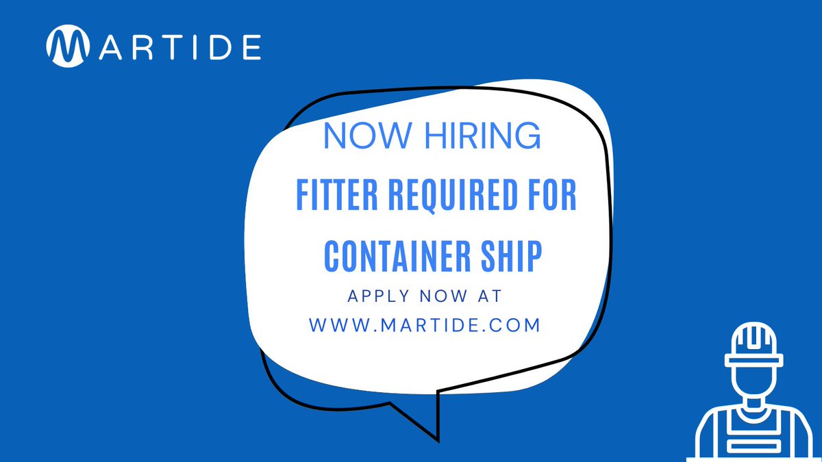 martide_jobs's tweet image. Join Date: 30th September
Contract: 8 Months
Salary: $1,900 - 2,000
Company: SeaCrest Maritime Management Inc.
Click to Apply: buff.ly/Yxfey6T
#shipcrew #maritimejobs #fitter #shipfitter